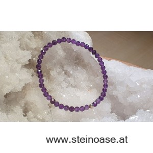 Armband Amethyst facettiert 4mm